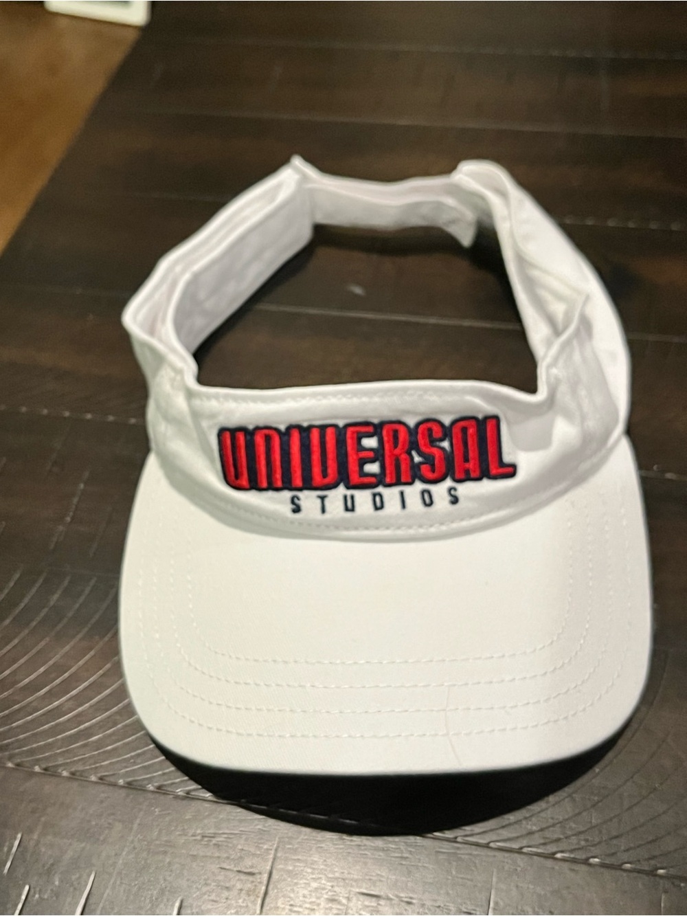 Universal Studios White Visor with Red Logo